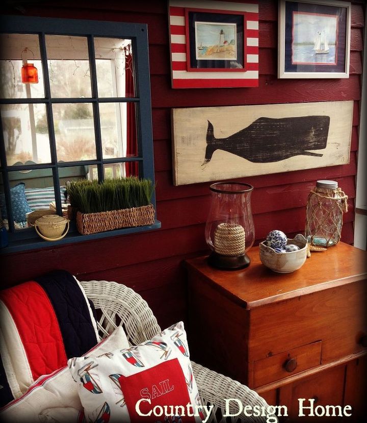 nautical decor for a summer porch, home decor, porches