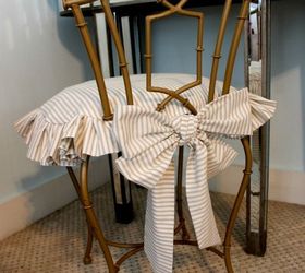 vanity chair makeover, bedroom ideas, home decor, painted furniture