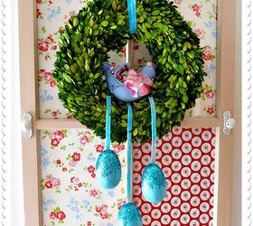 easy to make spring bird and egg wreath, crafts, decoupage, easter decorations, seasonal holiday decor, wreaths