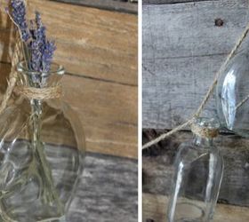 vintage touches flower medicine bottles 2 stringers with 8 bottles, flowers, gardening, home decor, outdoor living