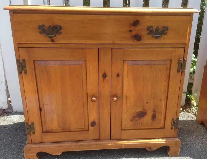 country pine commode before after, chalk paint, home decor, painted furniture