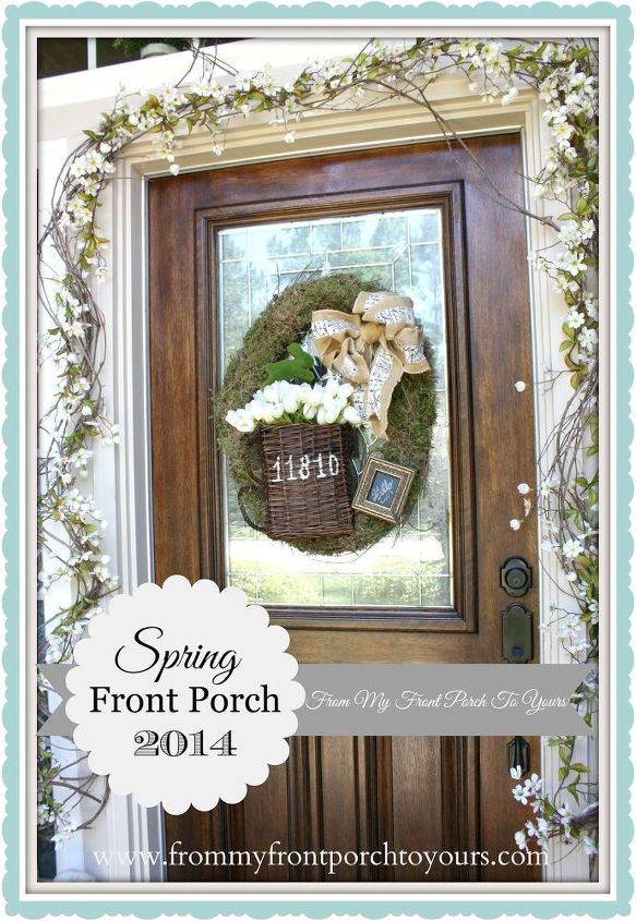 spring porch 2014, porches, seasonal holiday decor, wreaths