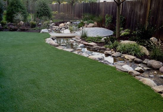 synlawn residential lawns, landscape, outdoor living, ponds water features