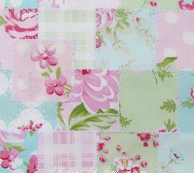 shabby faux patchwork, crafts, home decor