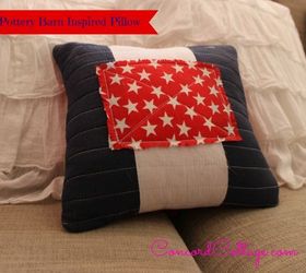 pottery barn inspired americana pillow, crafts