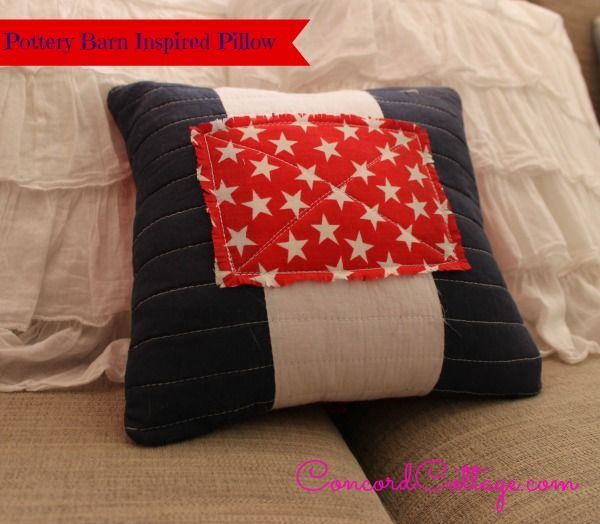 almohada americana inspirada en pottery barn