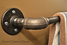 diy industrial bathroom fixtures, bathroom ideas, home decor, repurposing upcycling, shelving ideas