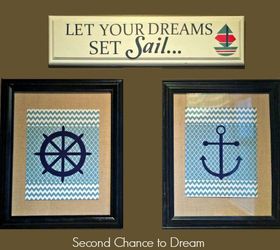 upcycled nautical sign, crafts