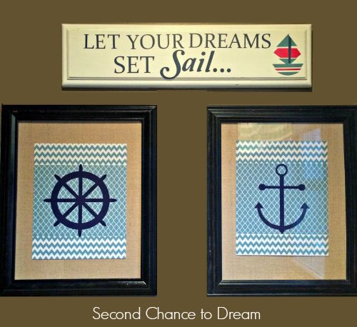 upcycled nautical sign, crafts