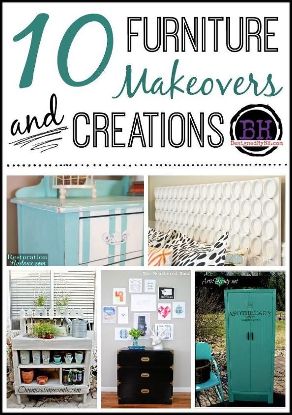 10 furniture makeovers creations, diy, painted furniture
