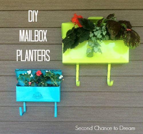 diy mailbox planters, gardening, repurposing upcycling
