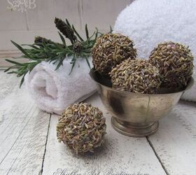 homemade lavender balls, crafts