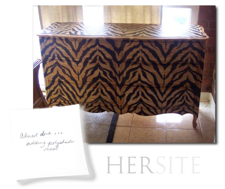 was it stenciled or hand painted borrow my look for your next project, painted furniture