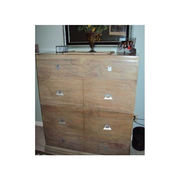 dresser with diy copper pipe drawer pulls, painted furniture, repurposing upcycling