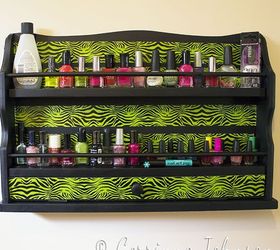 diy nail polish rack, repurposing upcycling, storage ideas