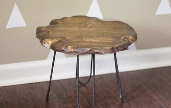 Small Rustic Stool With DIY Hairpin Style Legs {no Welding Required}
