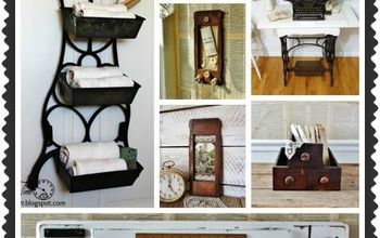 #Salvaged Antique Sewing Machine Projects