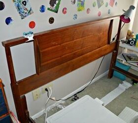 inexpensive teen bed update, bedroom ideas, painted furniture, repurposing upcycling