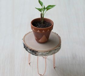 DIY Rustic Modern Plant Stand