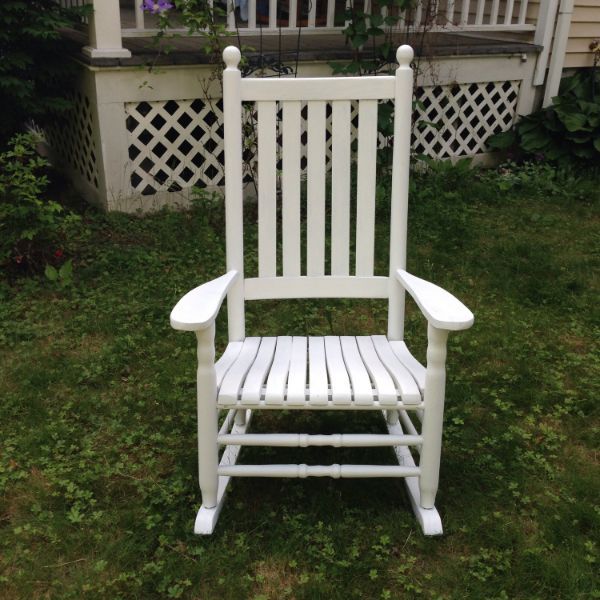 diy rocking chair makeover, outdoor furniture, painted furniture