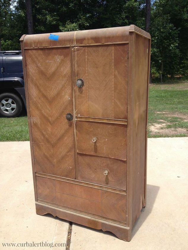 Waterfall Style Antique Chifferobe Wardrobe Hometalk waterfall style antique chifferobe wardrobe, painted furniture, repurposing upcycling - Waterfall Style Antique Chifferobe Wardrobe Hometalk