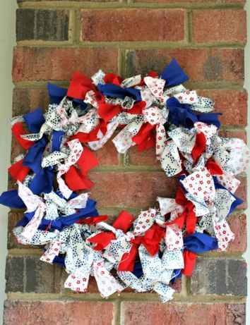 diy patriotic wreath, crafts, wreaths
