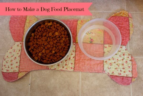 how to make a dog food placemat, crafts, pets animals