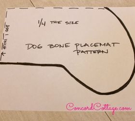 how to make a dog food placemat, crafts, pets animals