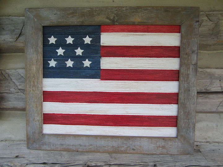 rustic barnwood and beadboard patriotic july 4th flags, crafts, patriotic decor ideas, repurposing upcycling, seasonal holiday decor, woodworking projects