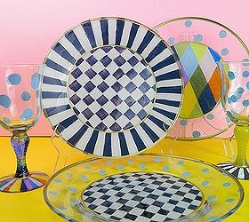 permanently paint glass dishes, crafts