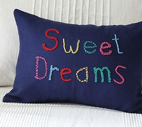 sweet dreams pillow tutorial, crafts