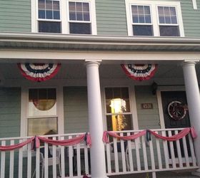 red white and blue porch ideas, patriotic decor ideas, porches, seasonal holiday decor, wreaths