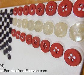 4th of july button art american flag craft and decor, crafts, patriotic decor ideas, seasonal holiday decor