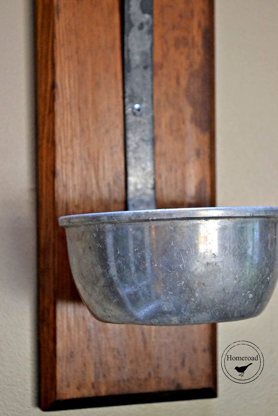 vintage ladle candle holder, crafts, repurposing upcycling
