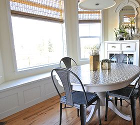 stenciled kitchen table