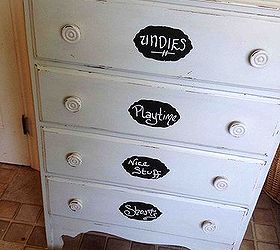 facelift, chalk paint, painted furniture, Labeled w chalk board paint and chalk marker