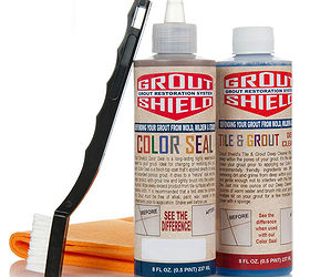 how to change the look of your tile grout for less then 30 dollars, cleaning tips, tiling, Grout Shield Color Seal