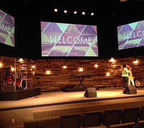Re Purposed Wood Pallets For Church Worship Stage Hometalk,Wedding Backdrop Design Outdoor