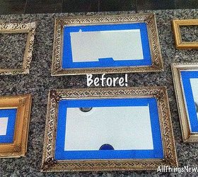 six awesome paint transformations for ugly old frames and mirrors, repurposing upcycling