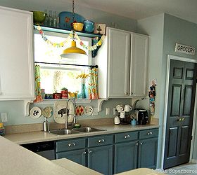 boring to blue kitchen makeover, diy, kitchen cabinets, kitchen design, painting