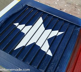 turn an old shutter into a fun 4th of july decoration, patriotic decor ideas, seasonal holiday d cor