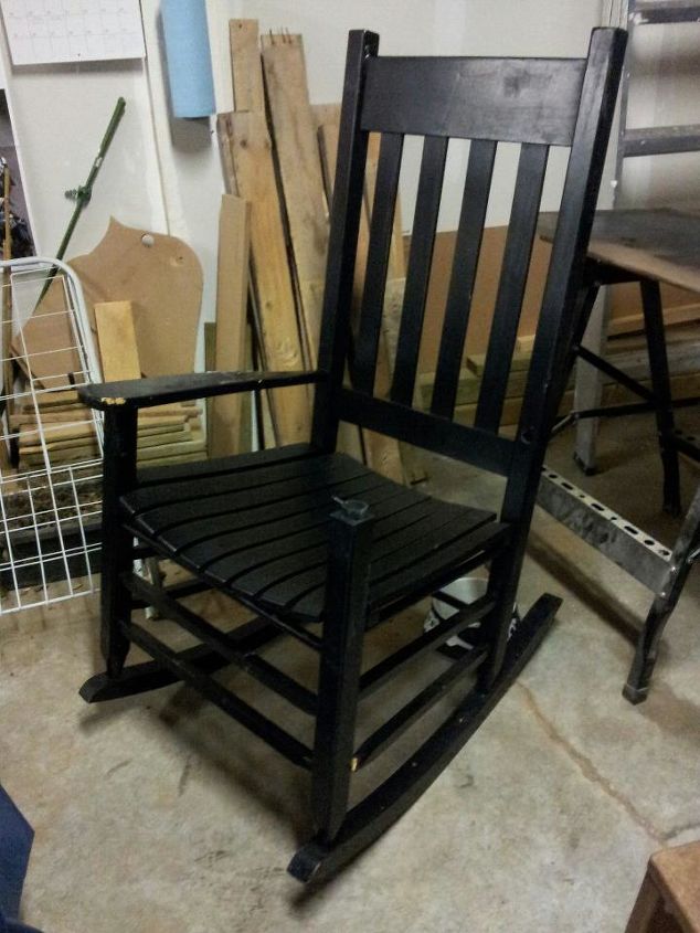 giving new life to a road side salvaged chair, painted furniture