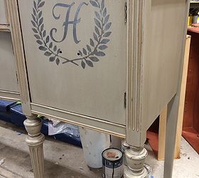 new life for antique buffet, painted furniture
