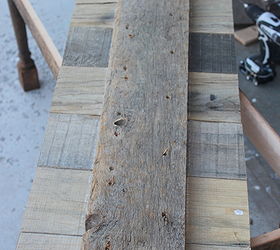 how to build a reclaimed wood bench coffee table, diy, how to, painted furniture, pallet, repurposing upcycling, woodworking projects