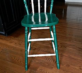 rustic patriotic stool makeover, painted furniture, patriotic decor ideas, rustic furniture, seasonal holiday decor