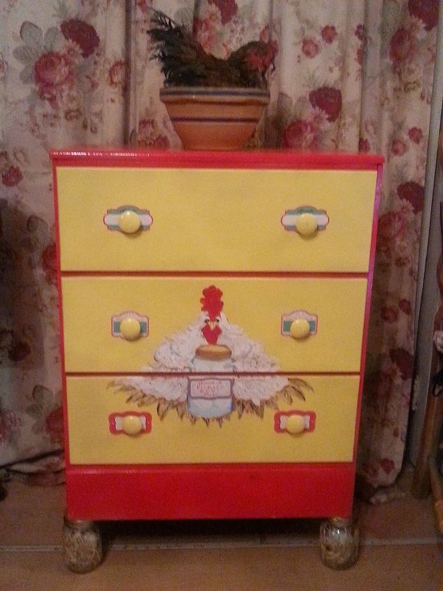 chicken chest with mason jar feet, mason jars, painted furniture, repurposing upcycling