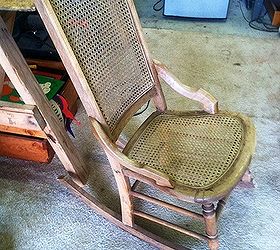 one hundred year old rocker restored, painted furniture