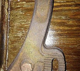 rustic love sign from old farm implement parts, crafts, repurposing upcycling, Don t know what this is but it s a John Deere see the green showing through