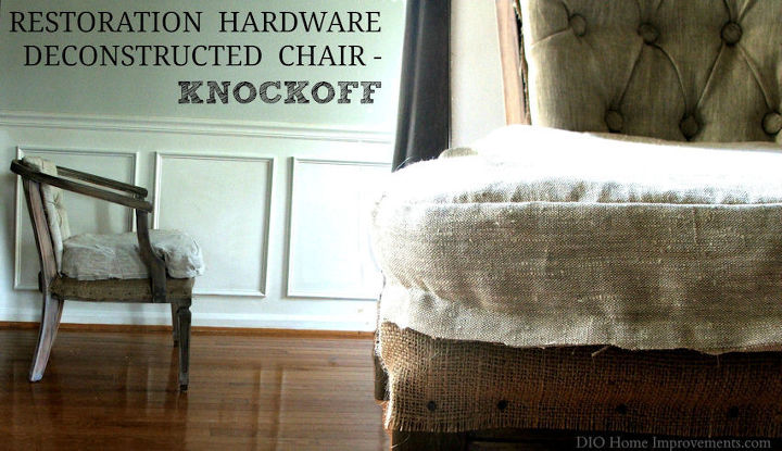 restoration hardware deconstructed chair knockoff, painted furniture