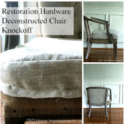 restoration hardware deconstructed chair knockoff, painted furniture